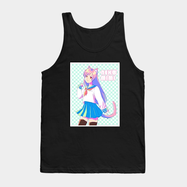 Neko Mimi Tank Top by myougi